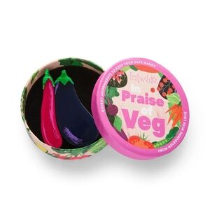 Erstwilder Purple and Pink Eggplant Brooch Set Eggplant Envy Brooch